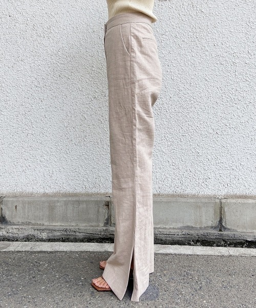 esutoreja(エストレジャ)の「ハイウエストリネンパンツ(その他パンツ・レディース・キナリ/ホワイト/ベージュ・M/S)」の20枚目の写真
