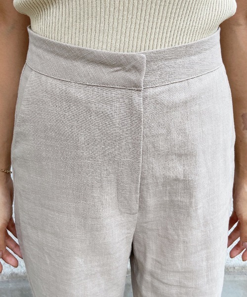 esutoreja(エストレジャ)の「ハイウエストリネンパンツ(その他パンツ・レディース・キナリ/ホワイト/ベージュ・M/S)」の22枚目の写真