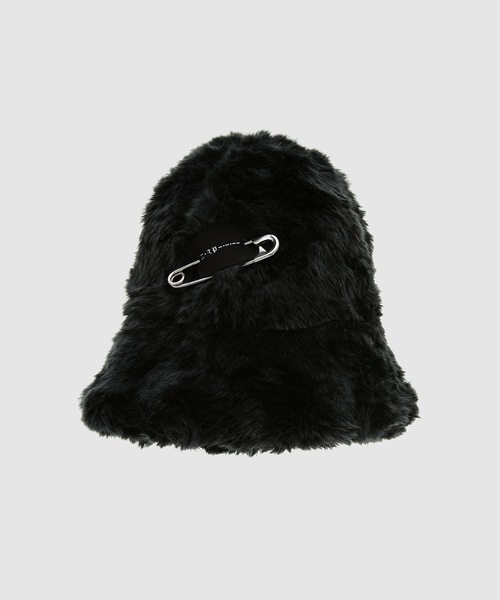 TAKAHIROMIYASHITATheSoloIst.(タカヒロミヤシタザソロイスト)の「huge synthetic fur hat(ハット・メンズ・ブラック・S/M/L)」の1枚目の写真