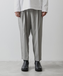 KAZUYUKI KUMAGAI ATTACHMENT | W/RY/PE SERGE TAPERED TROUSERS(スラックス)