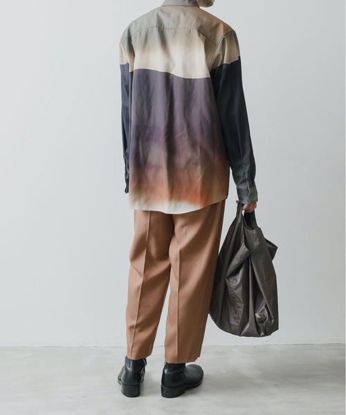 セール】W/RY/PE SERGE TAPERED TROUSERS（スラックス）｜KAZUYUKI