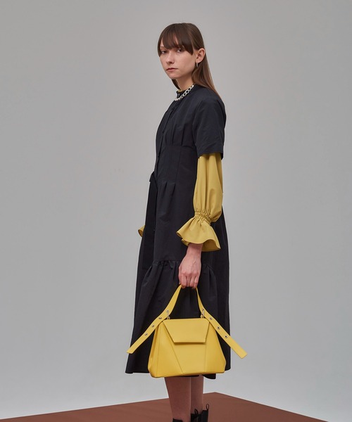 UNITED TOKYO（ユナイテッドトウキョウ）の「イレギュラーギャザーシャツワンピース（ワンピース・レディース・ブラウン/ブラック・1/2）」の17枚目の写真