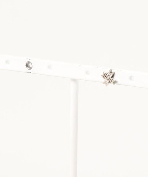 FREAK'S STORE(フリークスストア)の「WEB限定 Sunku/39/サンク SILVER PIERCE/シルバーピアス(ピアス(片耳用)・メンズ・シルバー/ホワイト/ナチュラル/オフホワイト・ONE SIZE)」の1枚目の写真