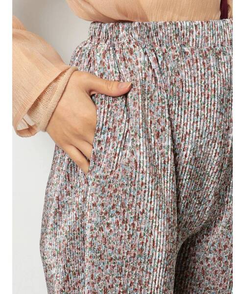 merry jenny（メリージェニー）の「floralメロウリラクシーパンツ（その他パンツ・レディース・チャコールグレー/ピンク/ブラウン/パープル・FREE）」の9枚目の写真