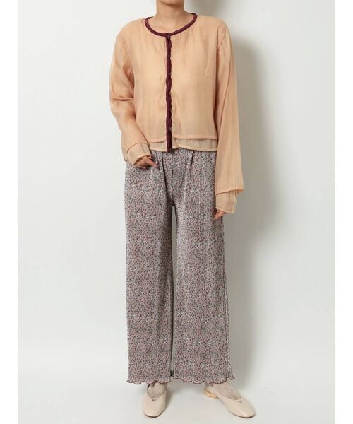 merry jenny（メリージェニー）の「floralメロウリラクシーパンツ（その他パンツ・レディース・チャコールグレー/ピンク/ブラウン/パープル・FREE）」の8枚目の写真