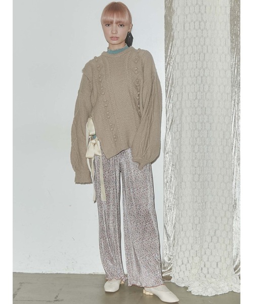 merry jenny（メリージェニー）の「floralメロウリラクシーパンツ（その他パンツ・レディース・チャコールグレー/ピンク/ブラウン/パープル・FREE）」の19枚目の写真