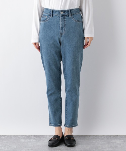 GLOBAL WORK（グローバルワーク）の「ウツクシルエットデニムスリム/954886（デニムパンツ・レディース・ブラック/ネイビー/サックスブルー/ダークグレー・SMALL/MEDIUM/LARGE/X-SMALL）」の17枚目の写真