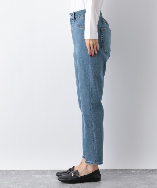GLOBAL WORK（グローバルワーク）の「ウツクシルエットデニムスリム/954886（デニムパンツ・レディース・ブラック/ネイビー/サックスブルー/ダークグレー・SMALL/MEDIUM/LARGE/X-SMALL）」の7枚目の写真