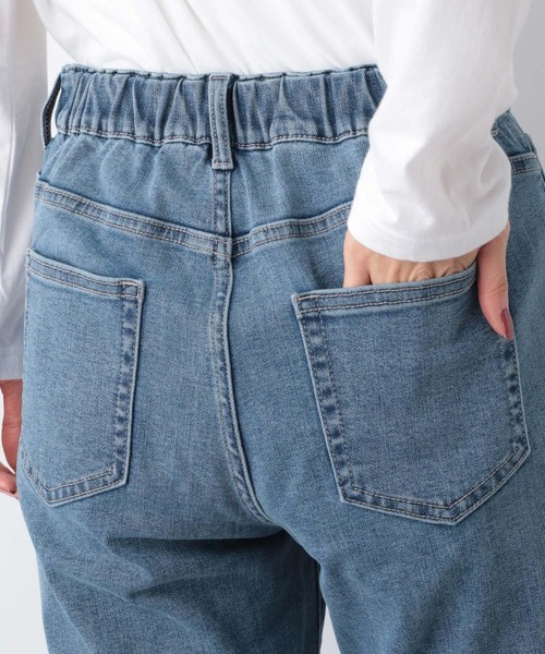 GLOBAL WORK（グローバルワーク）の「ウツクシルエットデニムスリム/954886（デニムパンツ・レディース・ブラック/ネイビー/サックスブルー/ダークグレー・SMALL/MEDIUM/LARGE/X-SMALL）」の12枚目の写真