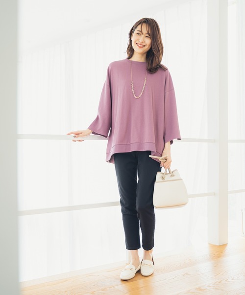 GLOBAL WORK（グローバルワーク）の「ウツクシルエットデニムスリム/954886（デニムパンツ・レディース・ブラック/ネイビー/サックスブルー/ダークグレー・SMALL/MEDIUM/LARGE/X-SMALL）」の5枚目の写真