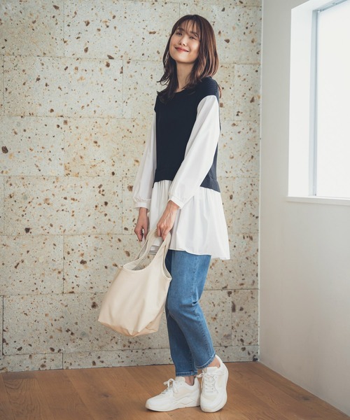 GLOBAL WORK（グローバルワーク）の「ウツクシルエットデニムスリム/954886（デニムパンツ・レディース・ブラック/ネイビー/サックスブルー/ダークグレー・SMALL/MEDIUM/LARGE/X-SMALL）」の19枚目の写真