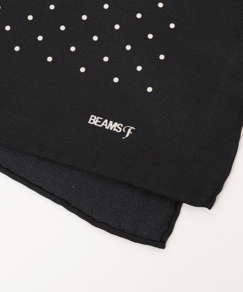 BEAMS F(ビームスエフ)の「BEAMS F / シルク ドット ポケットチーフ(ポケットチーフ・メンズ・ブラウン/ブラック/ネイビー/ワイン・ONE SIZE)」の5枚目の写真