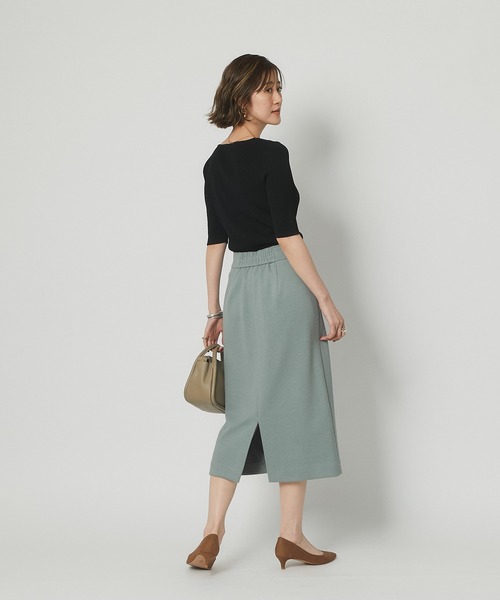 RIVE DROITE（リヴドロワ）の「女らしさを盛り上げる　ブークレボタンスカート（スカート・レディース・ミント/ピンク・36/38）」の3枚目の写真