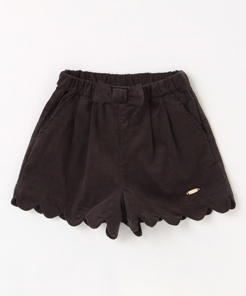 petit main（プティマイン）の「【リンク】スカラップショートパンツ（その他パンツ・キッズ・ライトベージュ/チャコール/チェリーピンク/ブラック/アイボリー・80ｃｍ/110cm/120cm/100cm/130cm/90cm）」の4枚目の写真