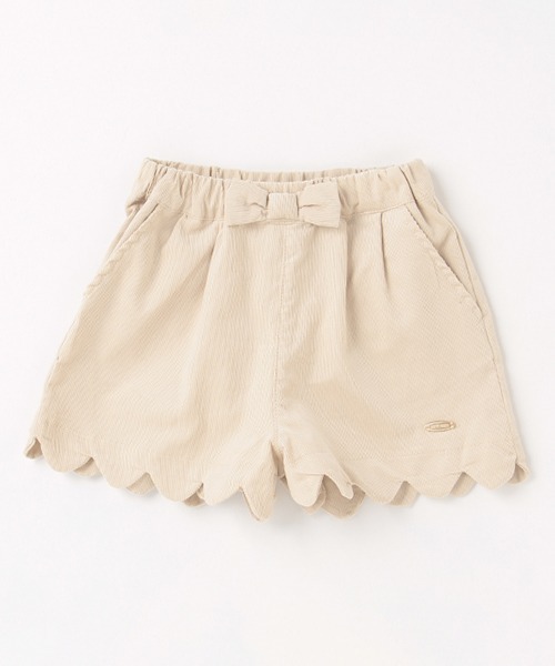 petit main（プティマイン）の「【リンク】スカラップショートパンツ（その他パンツ・キッズ・ライトベージュ/チャコール/チェリーピンク/ブラック/アイボリー・80ｃｍ/110cm/120cm/100cm/130cm/90cm）」の2枚目の写真
