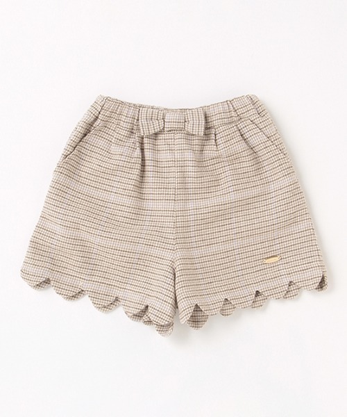 petit main（プティマイン）の「【リンク】スカラップショートパンツ（その他パンツ・キッズ・ライトベージュ/チャコール/チェリーピンク/ブラック/アイボリー・80ｃｍ/110cm/120cm/100cm/130cm/90cm）」の22枚目の写真