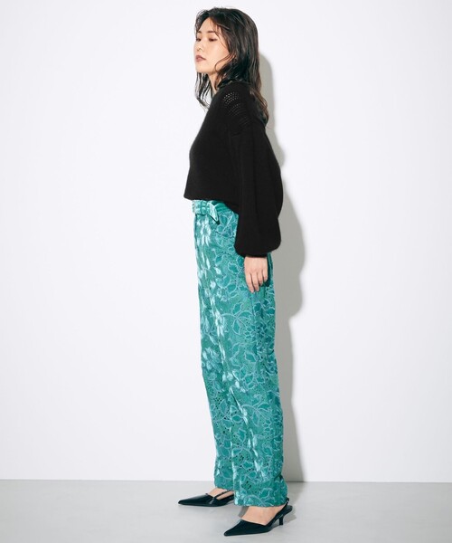 GRACE CONTINENTAL(グレースコンチネンタル)の「アンゴラタック袖ニットトップ(ニット/セーター・レディース・ブラック/ボルドー/ピンク・36)」の21枚目の写真