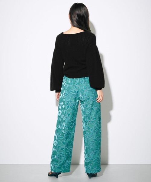 GRACE CONTINENTAL(グレースコンチネンタル)の「アンゴラタック袖ニットトップ(ニット/セーター・レディース・ブラック/ボルドー/ピンク・36)」の22枚目の写真