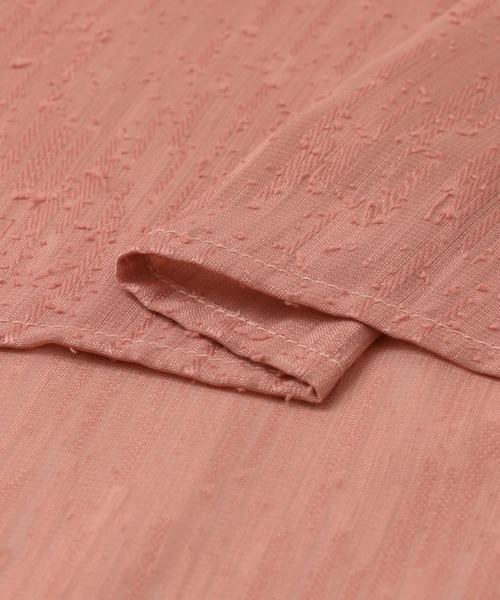 KBF+（ケービーエフプラス）の「KBF+　シアーフリルブラウス∴（シャツ/ブラウス・レディース・ネイビー/ホワイト系その他/ピンク系その他・ONE）」の13枚目の写真