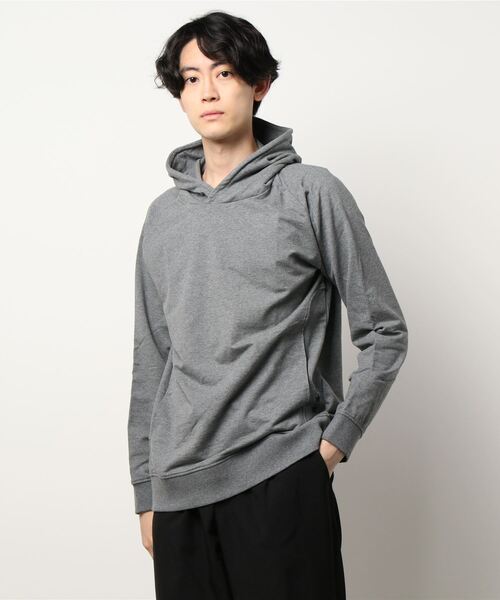 CUSTOM CULTURE（カスタムカルチャー）の「【CUSTOM CULTURE】 24GGストレッチ裏毛 プルオーバーパーカー（パーカー・メンズ・ブラック/ホワイト系1/トップグレー・2/3/4）」の3枚目の写真