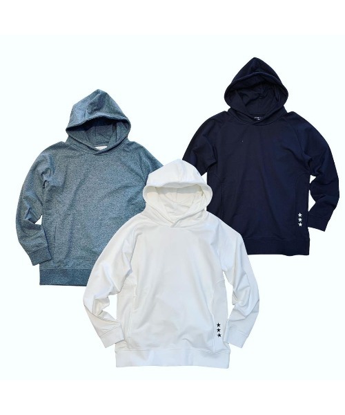 CUSTOM CULTURE（カスタムカルチャー）の「【CUSTOM CULTURE】 24GGストレッチ裏毛 プルオーバーパーカー（パーカー・メンズ・ブラック/ホワイト系1/トップグレー・2/3/4）」の7枚目の写真