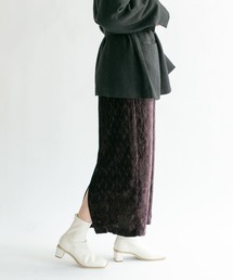 KBF | クリンクルベロアタイトスカート(スカート)