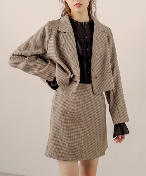 OLIVE des OLIVE（オリーブデオリーブ）の「ショコララッピングミニスカート（スカート・レディース・キャメル/ブラウン/ダークブラウン/ピンクベージュ・FREE）」の4枚目の写真