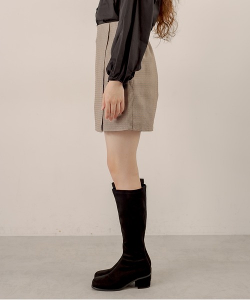 OLIVE des OLIVE（オリーブデオリーブ）の「ショコララッピングミニスカート（スカート・レディース・キャメル/ブラウン/ダークブラウン/ピンクベージュ・FREE）」の14枚目の写真