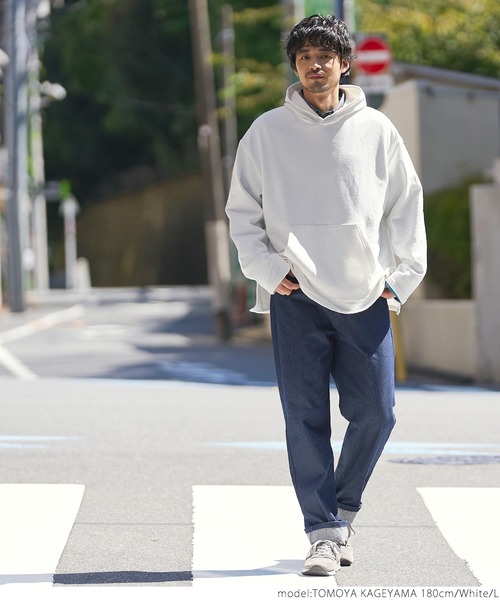 coca(coca)(コカ)の「メンズ 裏毛サイドスリットフーディー(パーカー・メンズ・グリーン/ホワイト・M/L)」の9枚目の写真