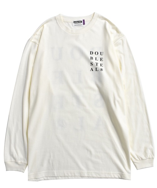 DOUBLE STEAL(ダブルスティール)の「Big Font 長袖Tシャツ(Tシャツ/カットソー・メンズ・ライトベージュ/ホワイト/ブラック・MEDIUM/LARGE/X-LARGE/XX-LARGE)」の8枚目の写真