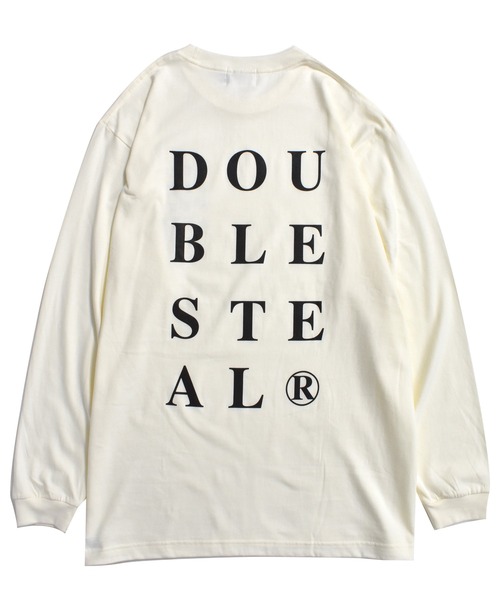 DOUBLE STEAL(ダブルスティール)の「Big Font 長袖Tシャツ(Tシャツ/カットソー・メンズ・ライトベージュ/ホワイト/ブラック・MEDIUM/LARGE/X-LARGE/XX-LARGE)」の9枚目の写真