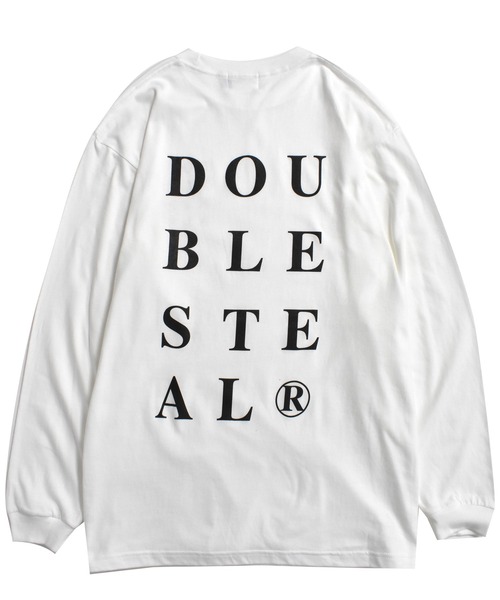 DOUBLE STEAL(ダブルスティール)の「Big Font 長袖Tシャツ(Tシャツ/カットソー・メンズ・ライトベージュ/ホワイト/ブラック・MEDIUM/LARGE/X-LARGE/XX-LARGE)」の13枚目の写真