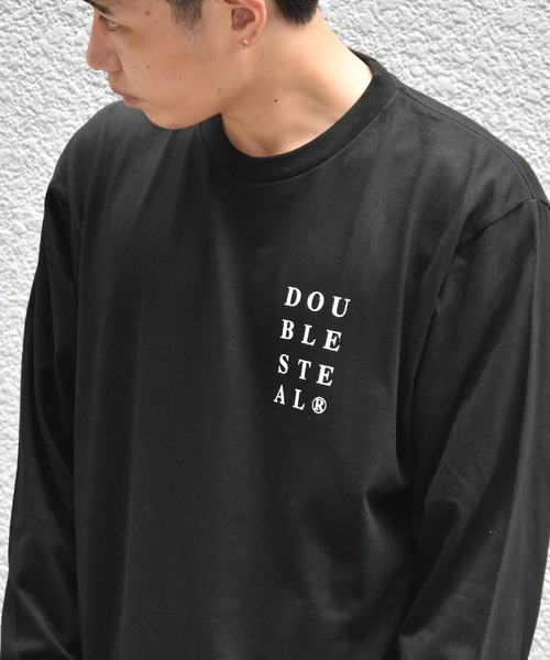 DOUBLE STEAL(ダブルスティール)の「Big Font 長袖Tシャツ(Tシャツ/カットソー・メンズ・ライトベージュ/ホワイト/ブラック・MEDIUM/LARGE/X-LARGE/XX-LARGE)」の18枚目の写真
