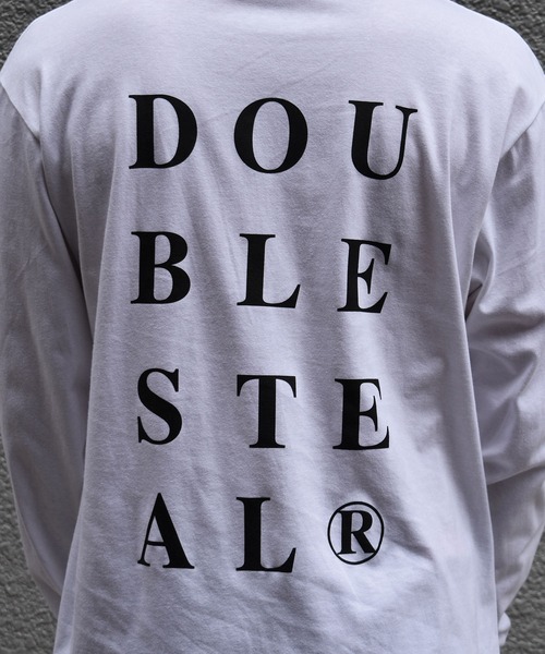 DOUBLE STEAL(ダブルスティール)の「Big Font 長袖Tシャツ(Tシャツ/カットソー・メンズ・ライトベージュ/ホワイト/ブラック・MEDIUM/LARGE/X-LARGE/XX-LARGE)」の20枚目の写真