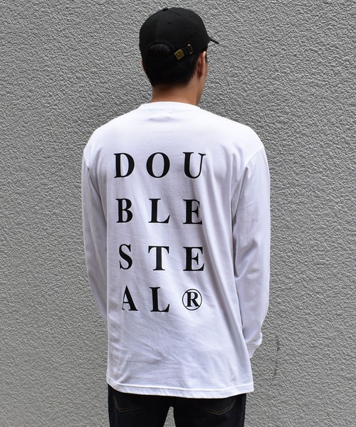 DOUBLE STEAL(ダブルスティール)の「Big Font 長袖Tシャツ(Tシャツ/カットソー・メンズ・ライトベージュ/ホワイト/ブラック・MEDIUM/LARGE/X-LARGE/XX-LARGE)」の21枚目の写真