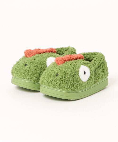 aimoha（アイモハ）の「【aimoha-KIDS-】ボアルームシューズ（ルームシューズ/スリッパ・キッズ・グリーン/イエロー/ブルー/レッド・20/14/18/22/21/16）」の9枚目の写真