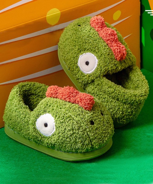 aimoha（アイモハ）の「【aimoha-KIDS-】ボアルームシューズ（ルームシューズ/スリッパ・キッズ・グリーン/イエロー/ブルー/レッド・20/14/18/22/21/16）」の12枚目の写真