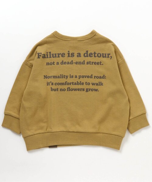 BREEZE（ブリーズ）の「WEB限定 バックプリントトレーナー（スウェット・キッズ・アイボリー/カーキ/パープル/イエロー/ライトグレー/ブラック/ブルー/ブラウン・100/110/120/140/150/130/90）」の8枚目の写真