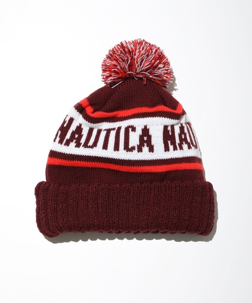 NAUTICA（ノーティカ）の「NAUTICA/ノーティカ Bonbon Knit Cap/ボンボンニットキャップ（キャップ・メンズ・ブラック/グリーン/ワインレッド・X-LARGE）」の7枚目の写真