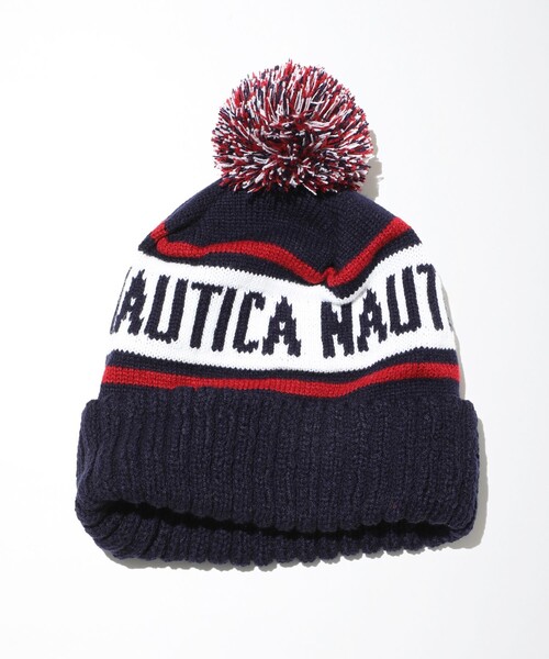 NAUTICA（ノーティカ）の「NAUTICA/ノーティカ Bonbon Knit Cap/ボンボンニットキャップ（キャップ・メンズ・ブラック/グリーン/ワインレッド・X-LARGE）」の6枚目の写真