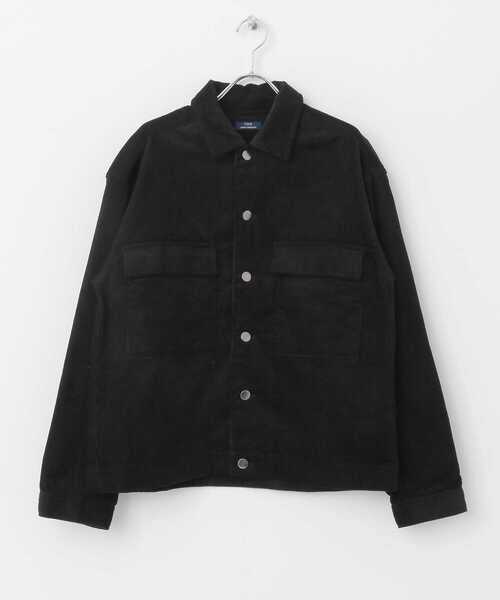 ITEMS URBANRESEARCH（アイテムズ アーバンリサーチ）の「コーデュロイ オーバージャケット（カバーオール・メンズ・ブラック/ネイビー/グレー/オフホワイト・MEDIUM/LARGE）」の12枚目の写真
