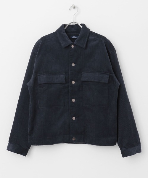 ITEMS URBANRESEARCH（アイテムズ アーバンリサーチ）の「コーデュロイ オーバージャケット（カバーオール・メンズ・ブラック/ネイビー/グレー/オフホワイト・MEDIUM/LARGE）」の10枚目の写真