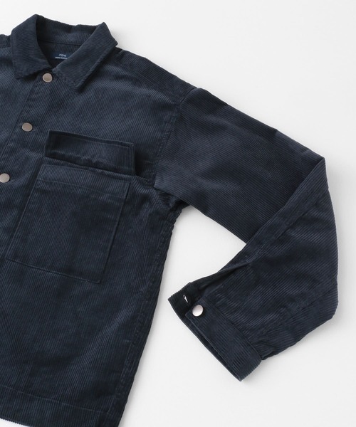 ITEMS URBANRESEARCH（アイテムズ アーバンリサーチ）の「コーデュロイ オーバージャケット（カバーオール・メンズ・ブラック/ネイビー/グレー/オフホワイト・MEDIUM/LARGE）」の9枚目の写真