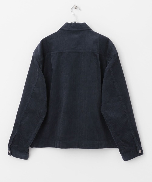 ITEMS URBANRESEARCH（アイテムズ アーバンリサーチ）の「コーデュロイ オーバージャケット（カバーオール・メンズ・ブラック/ネイビー/グレー/オフホワイト・MEDIUM/LARGE）」の7枚目の写真