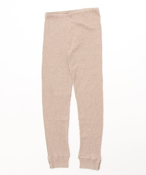 Samansa Mos2(サマンサ モスモス)の「ボタン付リブレギンス(レギンス/スパッツ・レディース・ベージュ/ブラウン/チャコール・フリ-)」の1枚目の写真