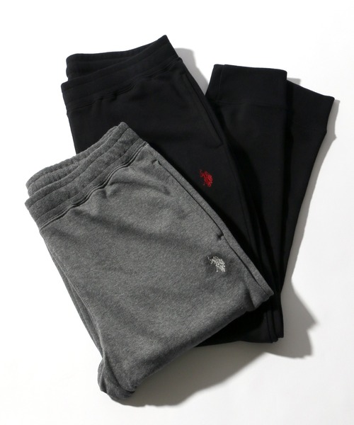 U.S. POLO ASSN.（ユーエスポロアッスン）の「U.S.POLO ASSN. ワンポイントロゴ刺繍 スウェットジョガーパンツ メンズ レディース（スウェットパンツ・メンズ・グレー/ブラック/ネイビー/チャコールグレー・L/M/LL）」の18枚目の写真