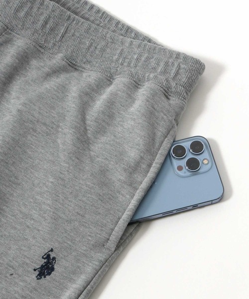 U.S. POLO ASSN.（ユーエスポロアッスン）の「U.S.POLO ASSN. ワンポイントロゴ刺繍 スウェットジョガーパンツ メンズ レディース（スウェットパンツ・メンズ・グレー/ブラック/ネイビー/チャコールグレー・L/M/LL）」の9枚目の写真