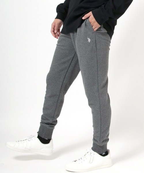U.S. POLO ASSN.（ユーエスポロアッスン）の「U.S.POLO ASSN. ワンポイントロゴ刺繍 スウェットジョガーパンツ メンズ レディース（スウェットパンツ・メンズ・グレー/ブラック/ネイビー/チャコールグレー・L/M/LL）」の22枚目の写真