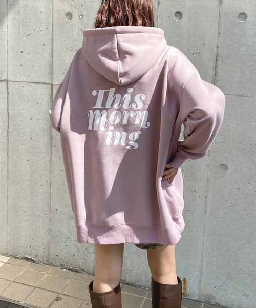 apres jour（アプレジュール）の「チュニックフードパーカー【ZOZOTOWN限定アイテム】（パーカー・レディース・アイボリー/その他/ブラック/ラベンダー/ダークブルー・フリー/X-LARGE）」の4枚目の写真