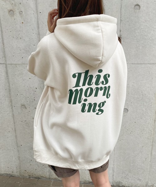 apres jour（アプレジュール）の「チュニックフードパーカー【ZOZOTOWN限定アイテム】（パーカー・レディース・アイボリー/その他/ブラック/ラベンダー/ダークブルー・フリー/X-LARGE）」の5枚目の写真